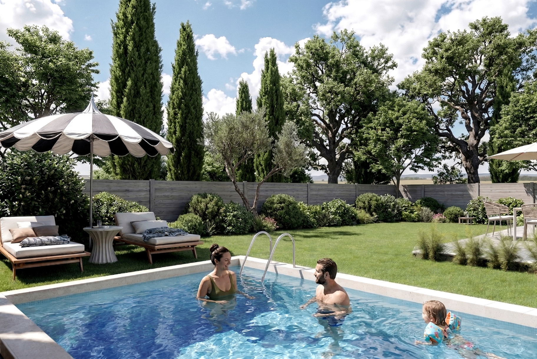 Kantza Pool and Garden — landscape design